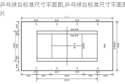 乒乓球台标准尺寸平面图,乒乓球台标准尺寸平面图片