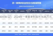 鹏辉能源(300438.SZ)：2024年一季度净利润为1636万元，同
下降91.04%