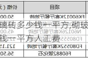 砌玻璃砖多少钱一平方,砌玻璃砖多少钱一平方人工费