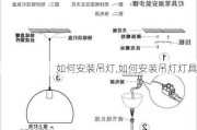 如何安装吊灯,如何安装吊灯灯具