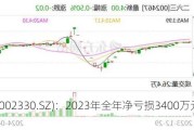 得利斯(002330.SZ)：2023年全年净亏损3400万元，同
由盈转亏