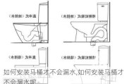 如何安装马桶才不会漏水,如何安装马桶才不会漏水呢