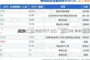 威唐工业(300707.SZ)：2023年净利润同
减少
.78%