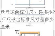 乒乓球台标准尺寸是多少?,乒乓球台标准尺寸是多少厘米