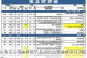 杭州市公司装修报价,杭州市公司装修报价明细表