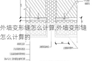 外墙变形缝怎么计算,外墙变形缝怎么计算的