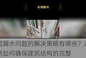 顶层漏水问题的解决策略有哪些？这些策略如何确保建筑结构的完整
？