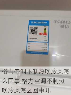 格力空调不制热吹冷风怎么回事,格力空调不制热吹冷风怎么回事儿