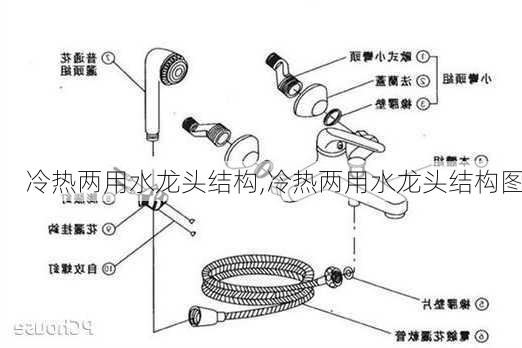 冷热两用水龙头结构,冷热两用水龙头结构图