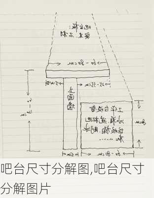 吧台尺寸分解图,吧台尺寸分解图片