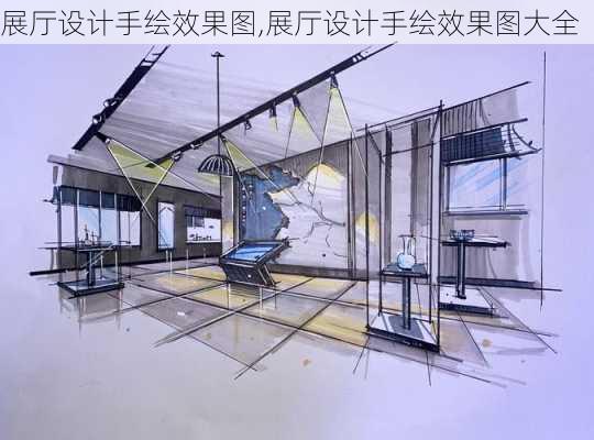 展厅设计手绘效果图,展厅设计手绘效果图大全