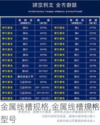 金属线槽规格,金属线槽规格型号