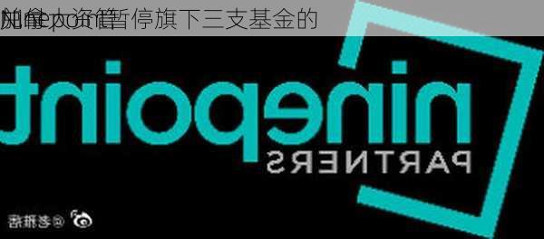 加拿大资管
Ninepoint暂停旗下三支基金的
兑付