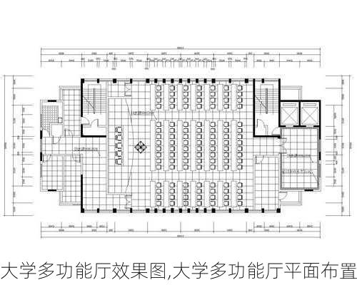 大学多功能厅效果图,大学多功能厅平面布置