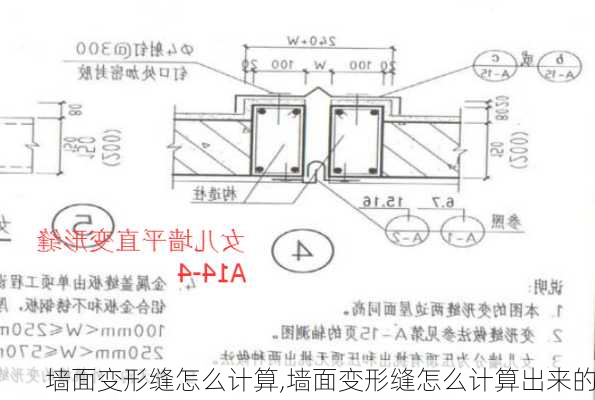 墙面变形缝怎么计算,墙面变形缝怎么计算出来的