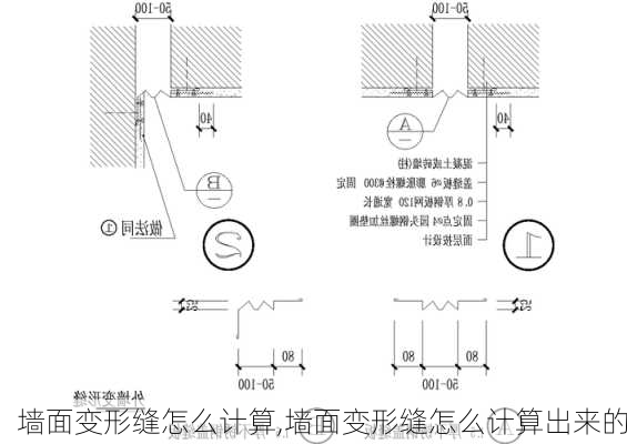 墙面变形缝怎么计算,墙面变形缝怎么计算出来的