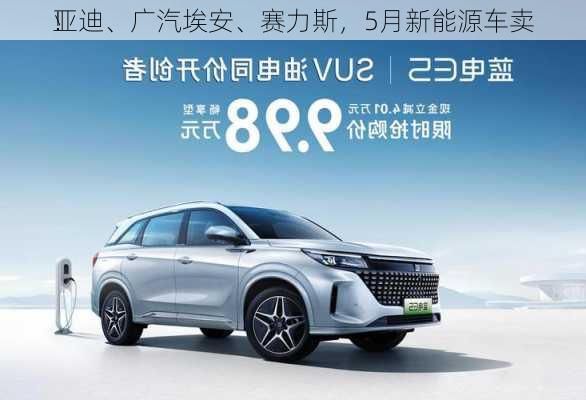 
亚迪、广汽埃安、赛力斯，5月新能源车卖
！