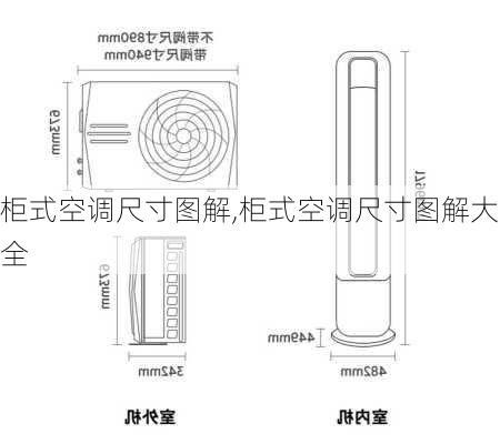 柜式空调尺寸图解,柜式空调尺寸图解大全