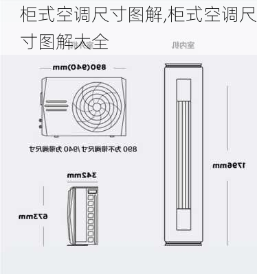 柜式空调尺寸图解,柜式空调尺寸图解大全