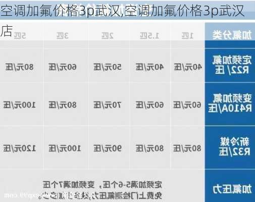 空调加氟价格3p武汉,空调加氟价格3p武汉店