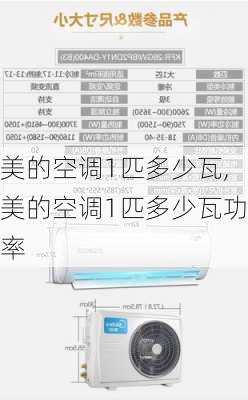 美的空调1匹多少瓦,美的空调1匹多少瓦功率