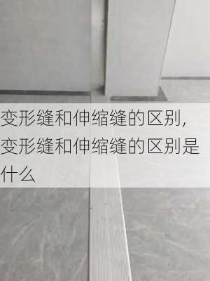 变形缝和伸缩缝的区别,变形缝和伸缩缝的区别是什么