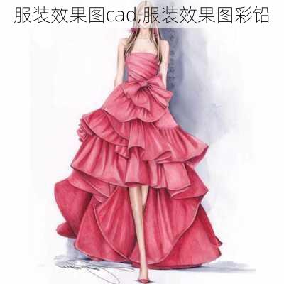 服装效果图cad,服装效果图彩铅