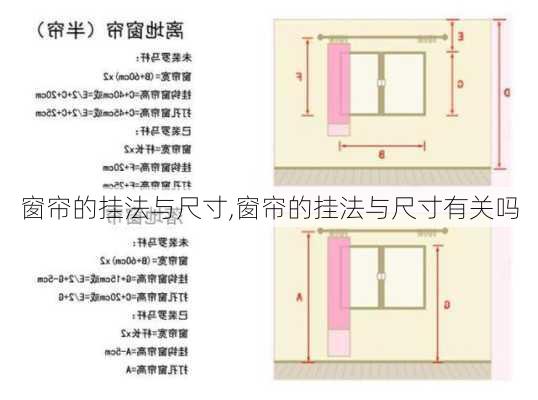 窗帘的挂法与尺寸,窗帘的挂法与尺寸有关吗