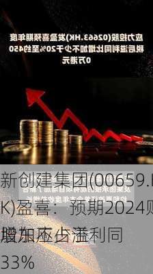 新创建集团(00659.HK)盈喜：预期2024财年股东应占溢利同
增加不少于33%