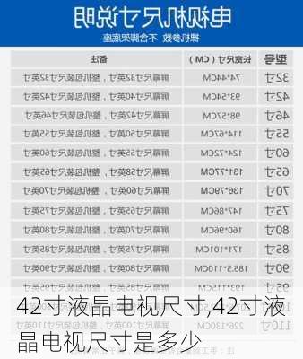 42寸液晶电视尺寸,42寸液晶电视尺寸是多少