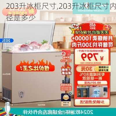 203升冰柜尺寸,203升冰柜尺寸内径是多少