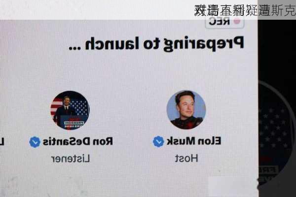 开局不利？马斯克
对话直播疑遭
攻击