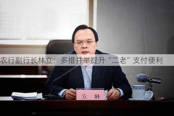 农行副行长林立：多措并举提升“二老”支付便利
